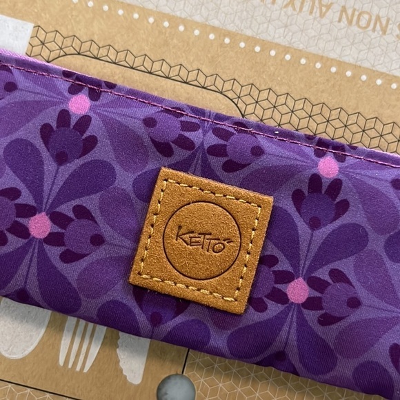 NWT Ketto Reusable Takeout Lunch Utensils With Zip Pouch Recycled - Picture 6 of 12